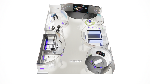 CES 2024索尼展臺布局圖