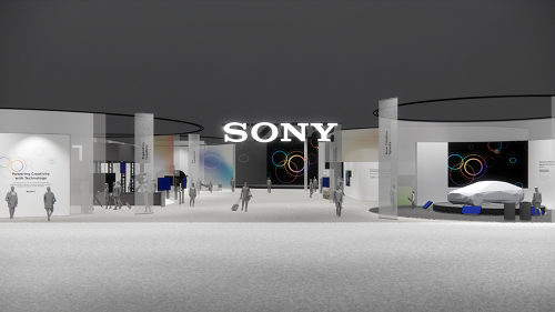 CES 2024索尼展臺概念圖