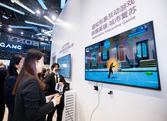 參觀者使用自己的3D虛擬形象進(jìn)行游戲體驗