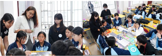 大學(xué)生志愿者為當(dāng)?shù)貎和瘞ヒ魳穭?chuàng)意機(jī)器人課程