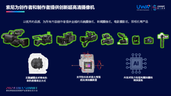 索尼為創(chuàng)作者和制作者提供創(chuàng)新超高清攝像機(jī)