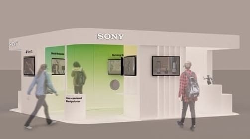 索尼展臺(tái)示意圖