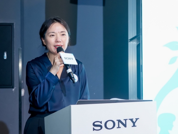 索尼中國副總裁金燕敏女士致辭